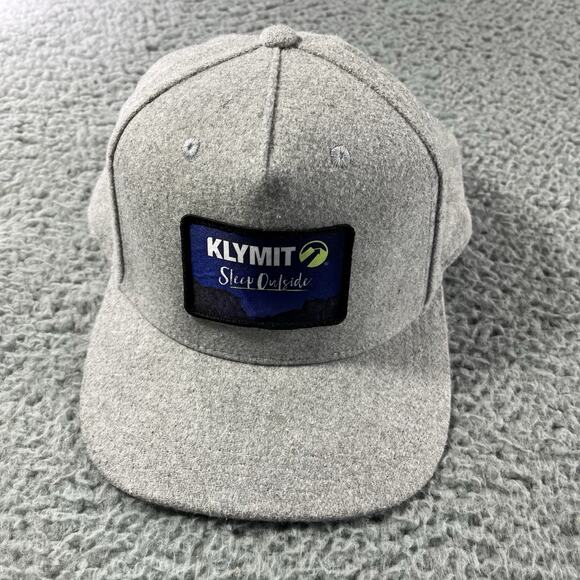 KLYMIT Other - KLYMIT HAT CAP MENS SNAPBACK ADJUSTABLE GRAY WOOL POLYESTER BLEND OUTDOORS CAMP